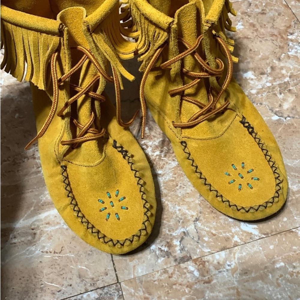 Native American real made moccasins size 9